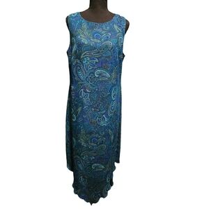 Ladys I.N. Studio beautifull blue dress size 14